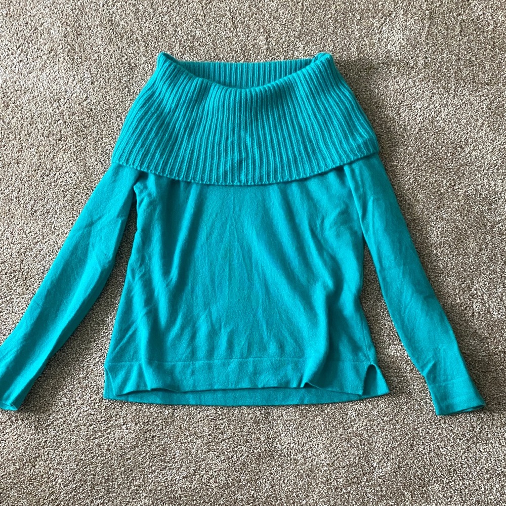 Women’s Teal Cashmere Sweater